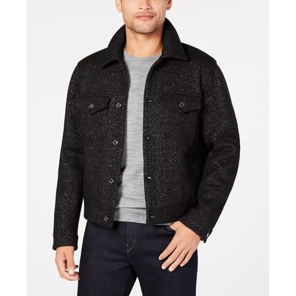 NWT Size Large Michael Kors Lurex Jean Jacket - Picture 1 of 4